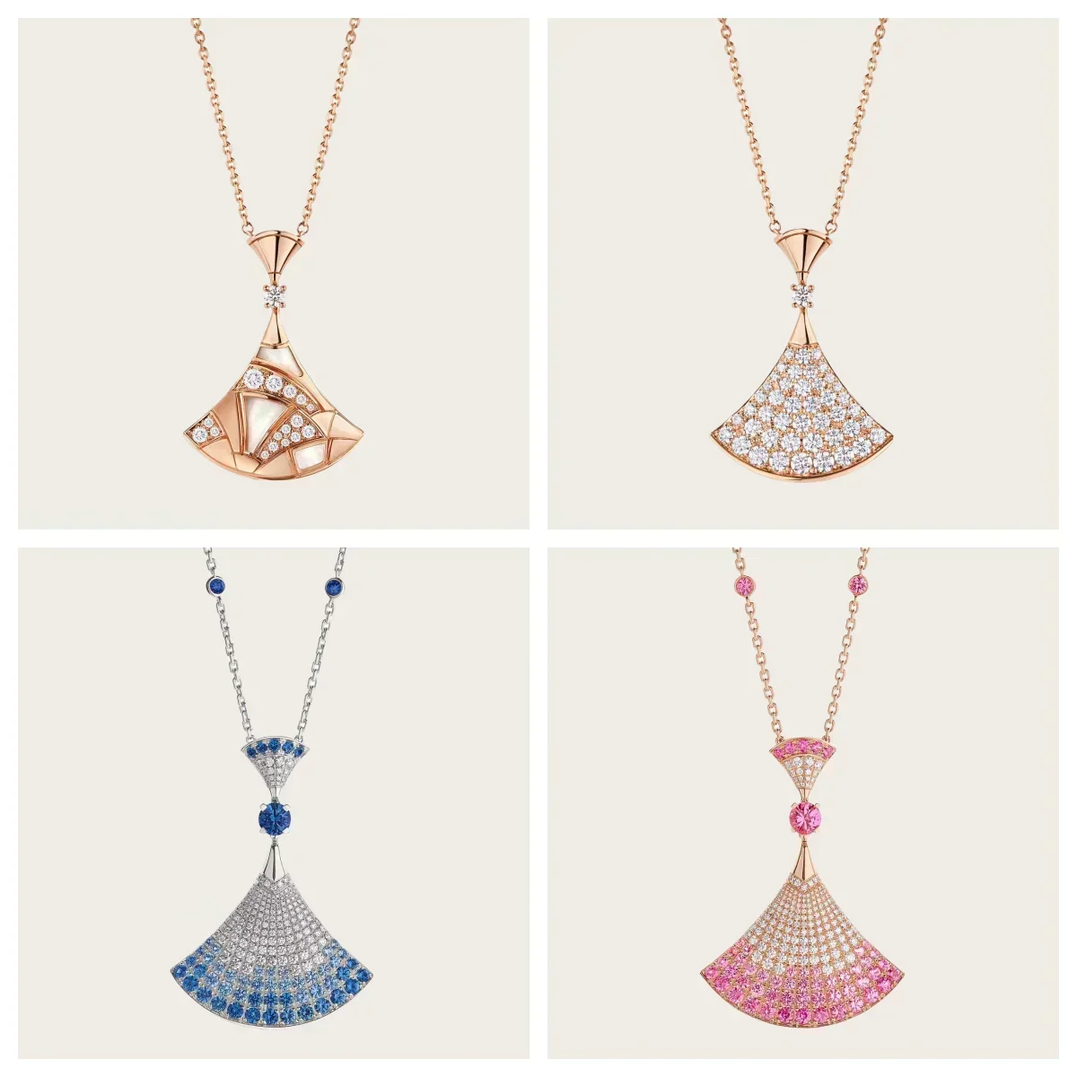 

S925 Sterling Silver Collarbone Chain: Large Skirt Necklace with Fan Pendant