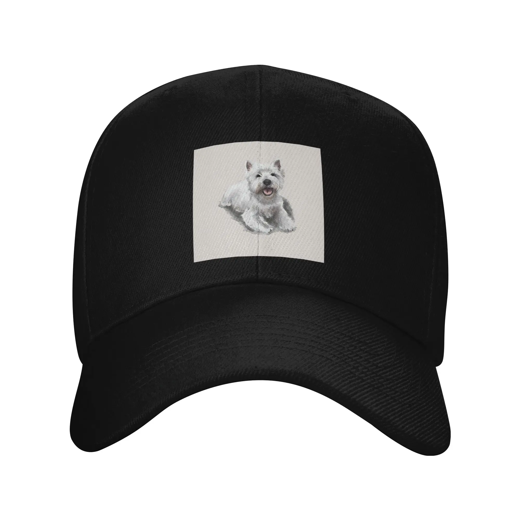 The West Highland Terrier Trendy Baseball Cap Weekend Getaway Teenagers Hip Hop Cap