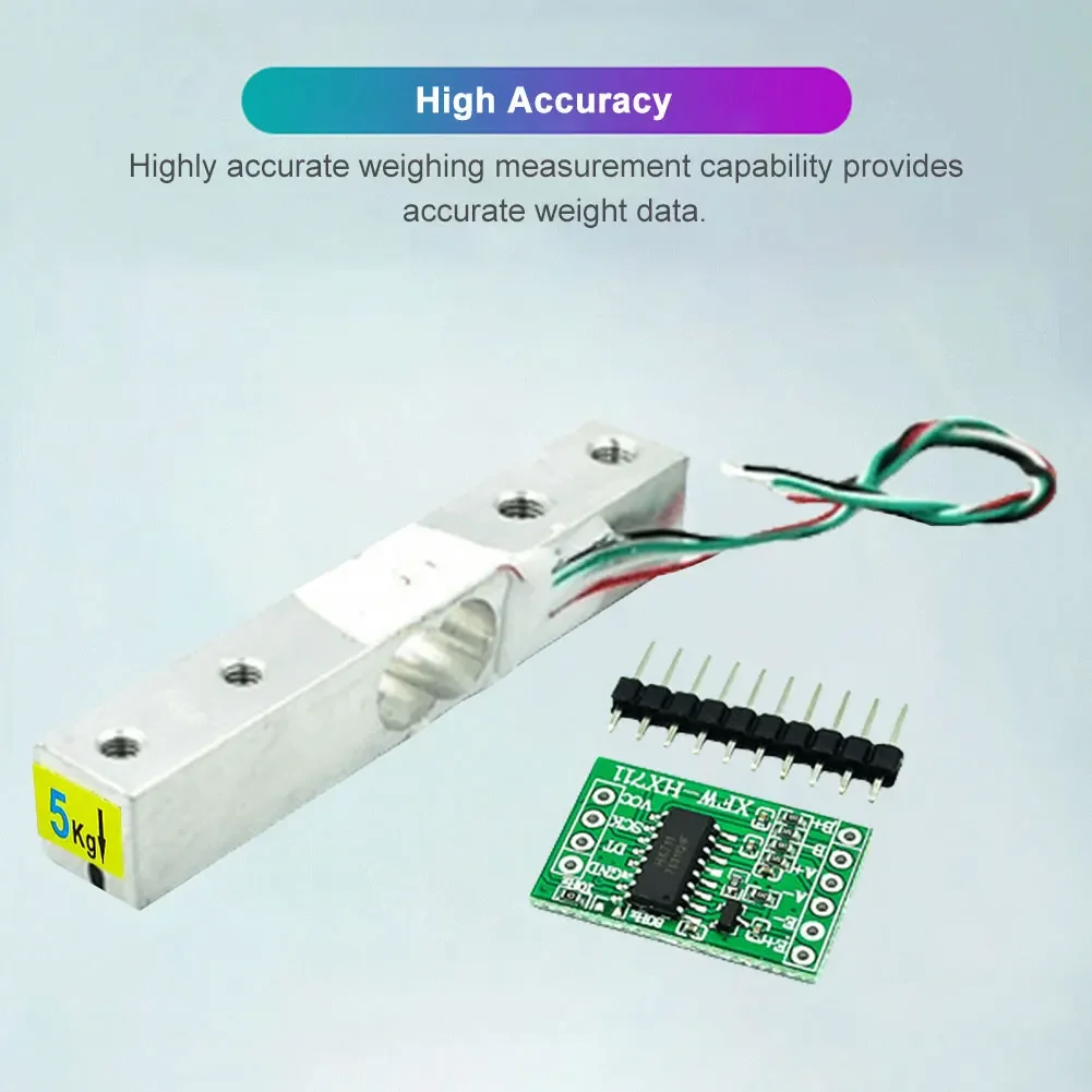 Load Cell Weight Sensor 1KG 5KG 10KG 20KG HX711 AD Module Electronic Scale Aluminum Alloy Weighing Pressure Sensor Module