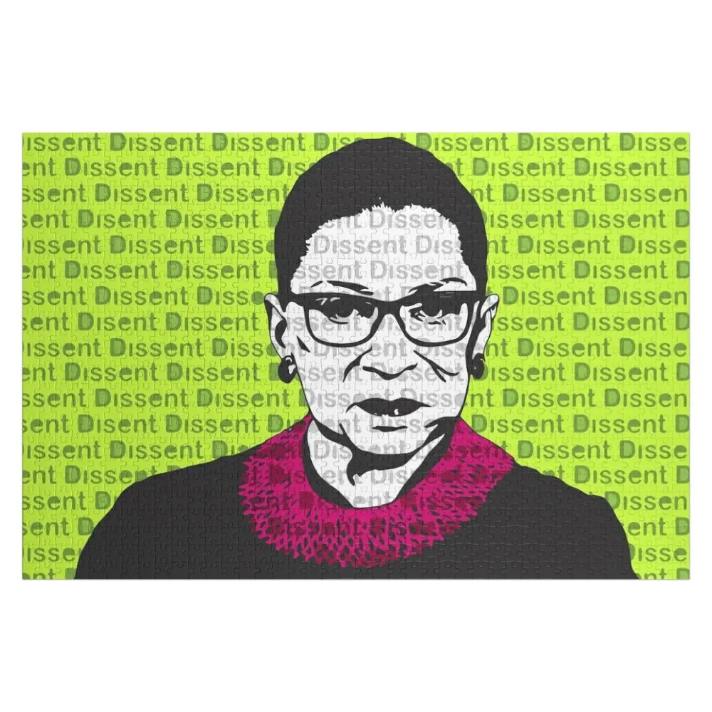 

RBG Dissent Jigsaw Puzzle Personalized Baby Object Custom Jigsaw Puzzle