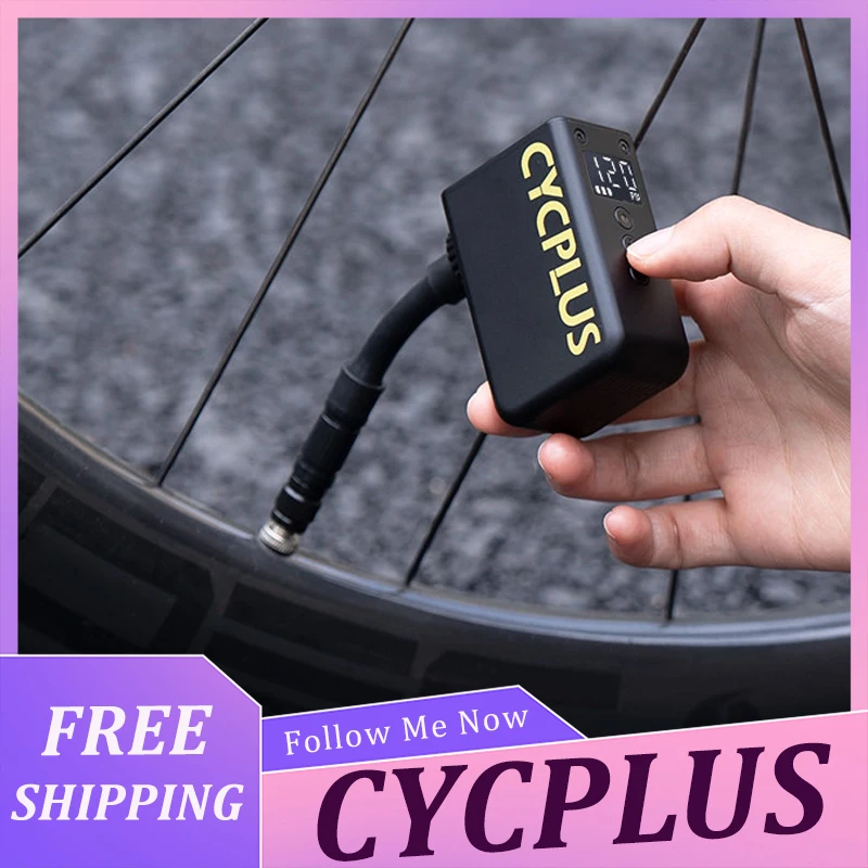 Cycplus As2 Ultra Bike Pump Rechargeable Mini Portable Electric Tire Inflator For Road Mountain Bicycle Outdoor Cycling Use