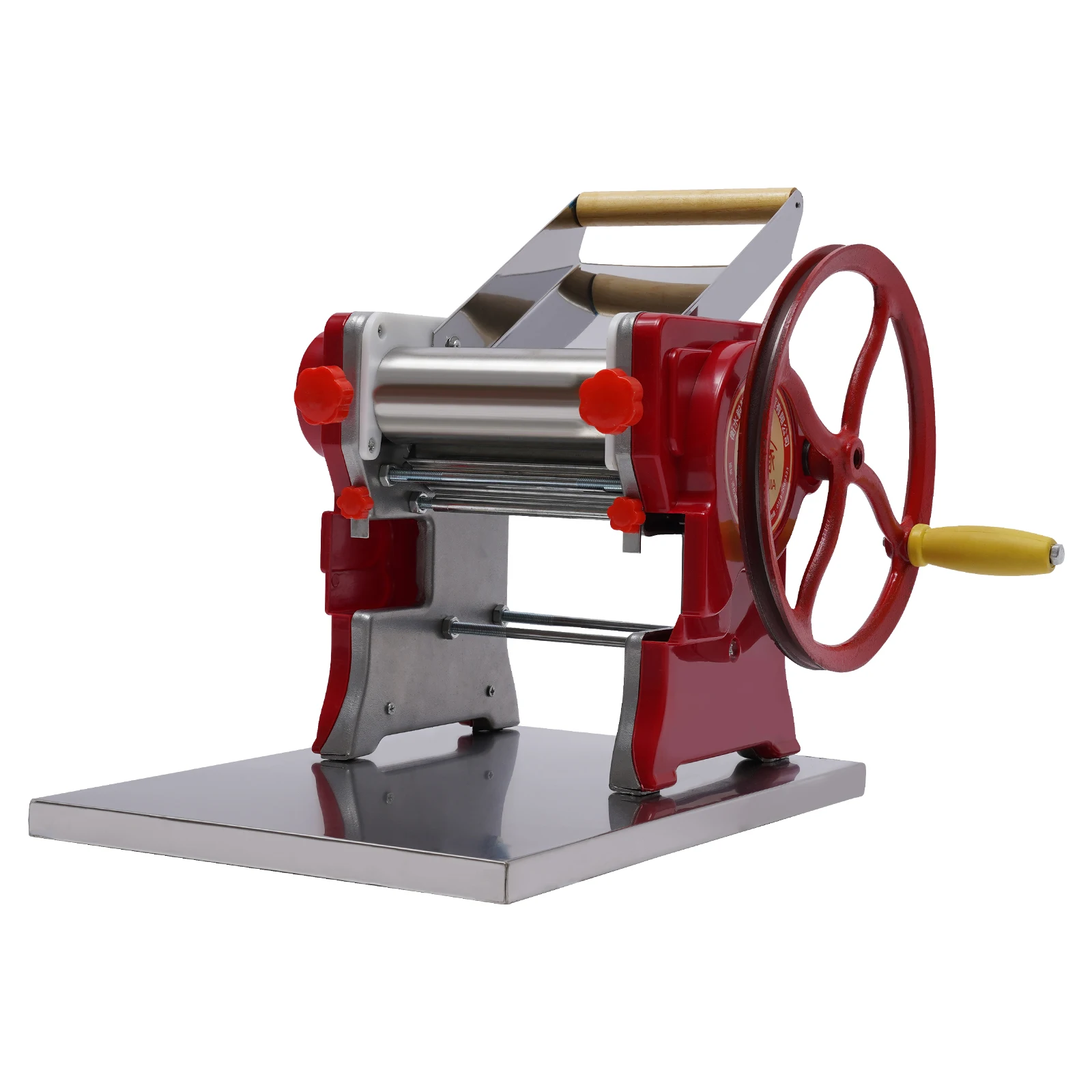 Commercial Pasta Roller Machine, Manual Hand Pasta Noodle Maker Pasta Dumpling Skins Maker Machine for Spaghetti Lasagna