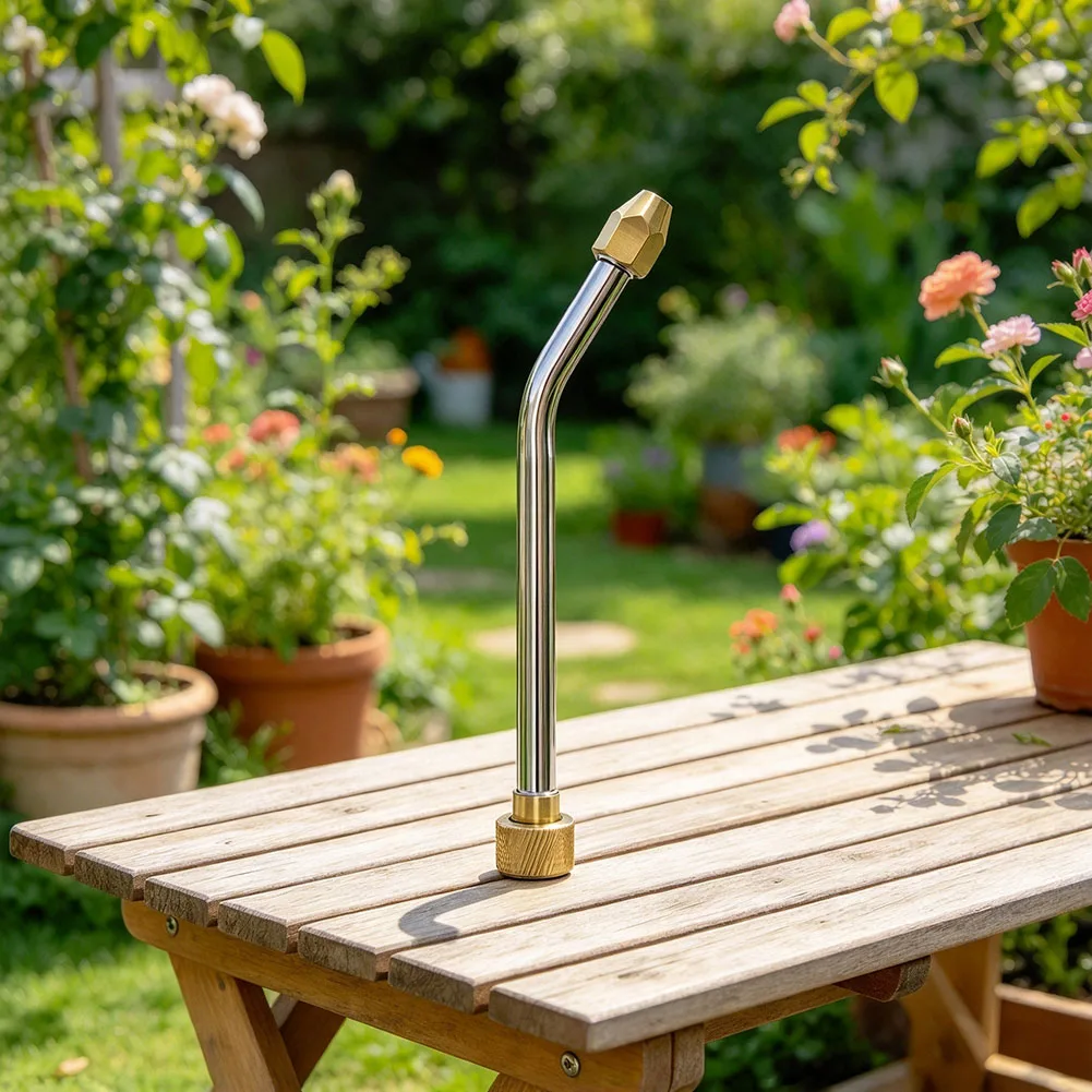 Fan-Spray Nozzle Equipped Stainless Steel Extension Wand for High-Pressure Washers Used in For AC and Drain Cleaning