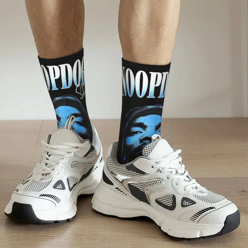 Hip-hop Snoop Dogg-Chaussettes de Basketball en Polyester, Respirantes, Unisexe