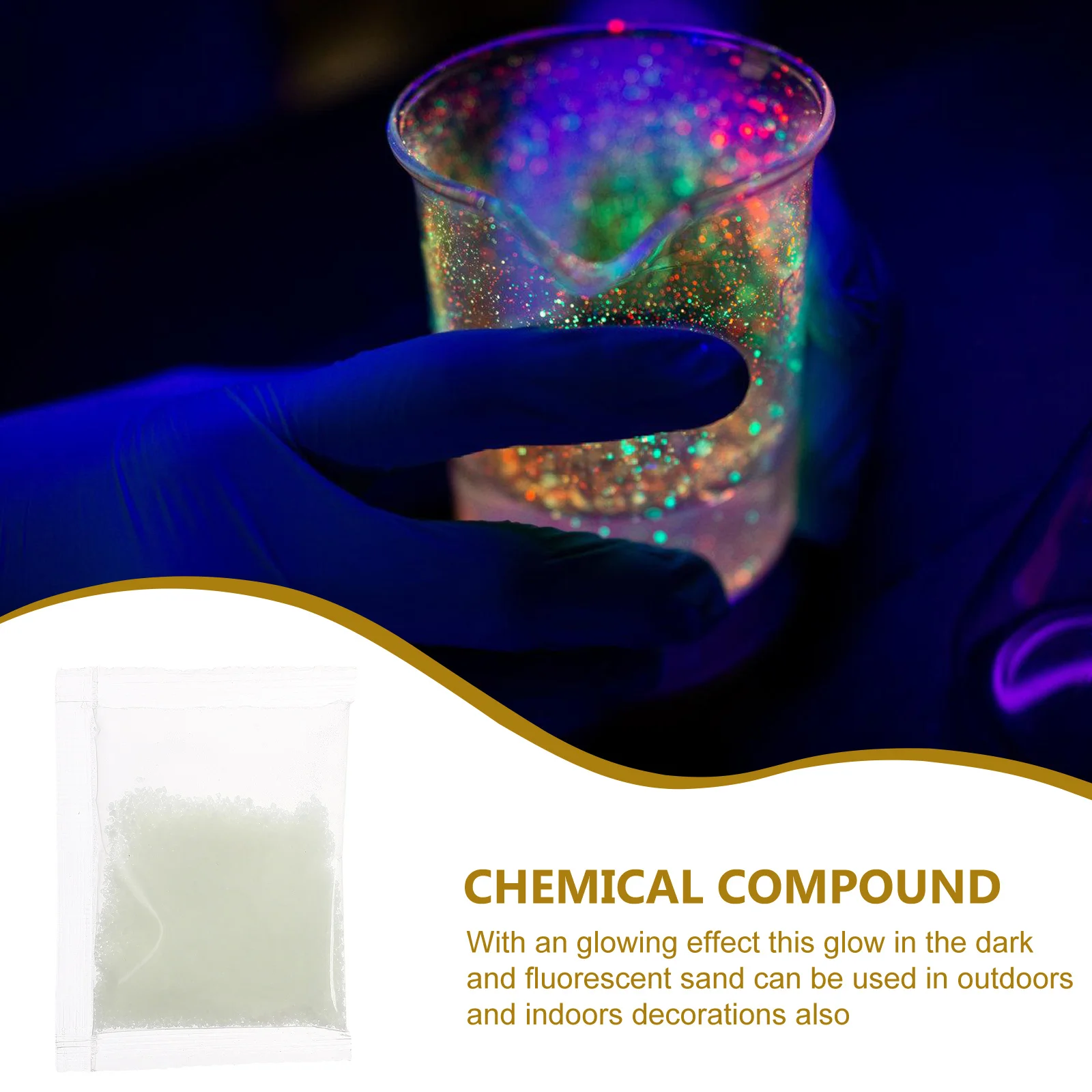 

2 Pack Luminous Sand for Nail Light Glow Pigment Nails Bright Powder Fluorescent Sequins