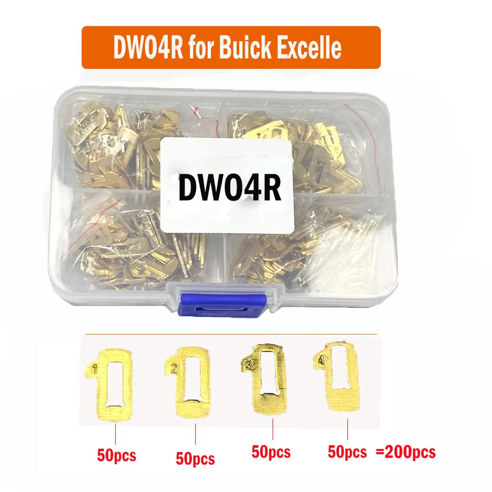 200Pcs  DWO4R Car Key Lock Reed Lock Plate for Buick Excelle DWO4R Car Lock Repair Accessories 1 2 3 4 Types Each 50pcs