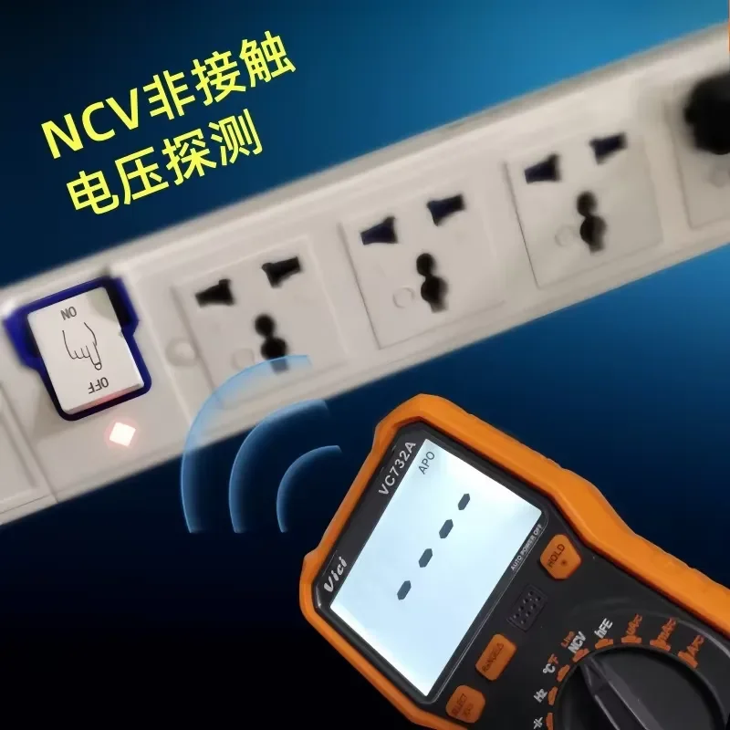 for Digital Multimeter High Precision Auto Range True RMS with Large LCD Backlit Display for Electrical Testing and Circuit