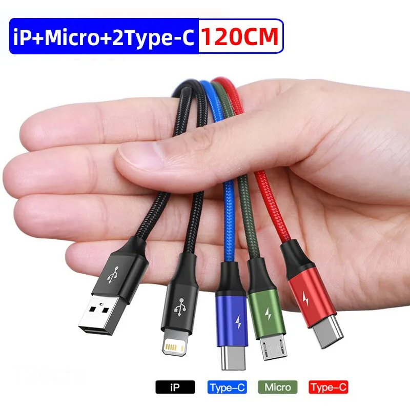 Baseus 3 in 1 usb kabel typ c kabel für samsung s20 xiaomi mi 9 kabel für iphone 12x11 pro max huawei ladekabel