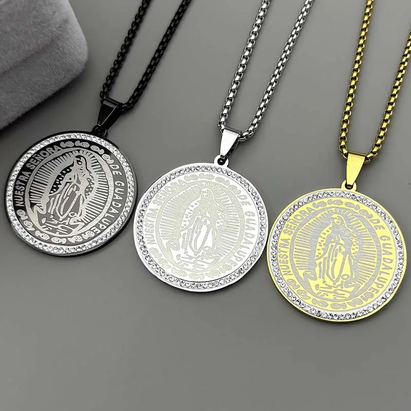 Virgin Mary Crystal Pendant 4