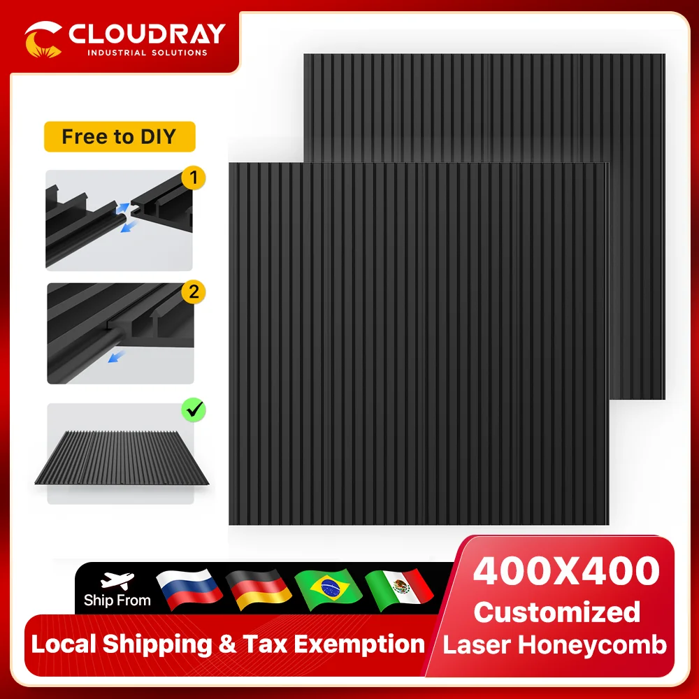 cloudray-laser-honeycomb-table-work-bed-customized-co2-diode-laser-flexible-work-plate-cnc-laser-honeycomb-panel-400x400mm
