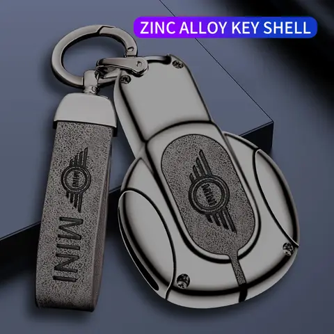 BMW 미니 쿠퍼 S 원 JCW F54 F55 F56 F57 F60 클럽맨 컨트리맨 키체인용 가죽 자동차 리모컨 키 케이스 커버 홀더 쉘