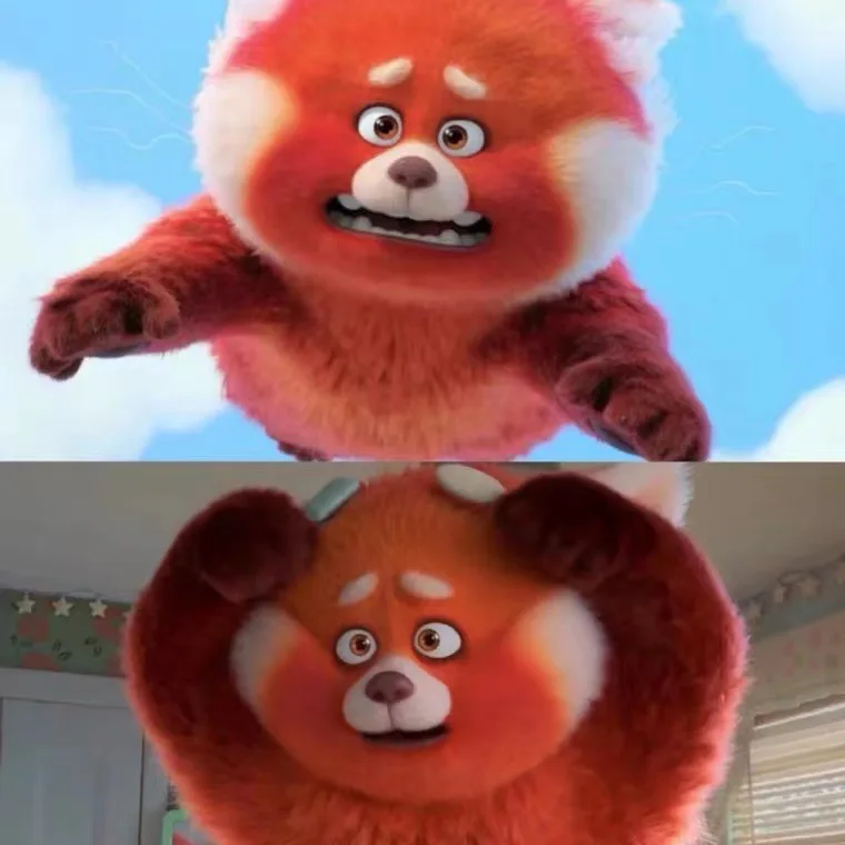 Disney Pixar Turning Mei Red Panda Plush Doll 33cm Toys Soft Stuffed Doll Kids Little Buddy Birthday Gift