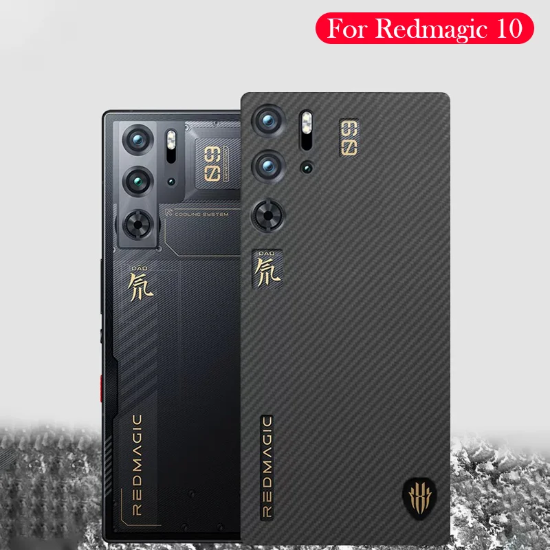 

Kevlar Case For ZTE Redmaig 10 Pro Pro+ Carbon Fiber Back Cover Shell