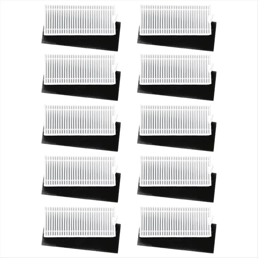ABRG 10PCS Hepa Filter for Tikom G8000 /G8000 Pro for Honiture G20 for Laresar Evol 3 Robot Vacuum Replacement Parts Filters