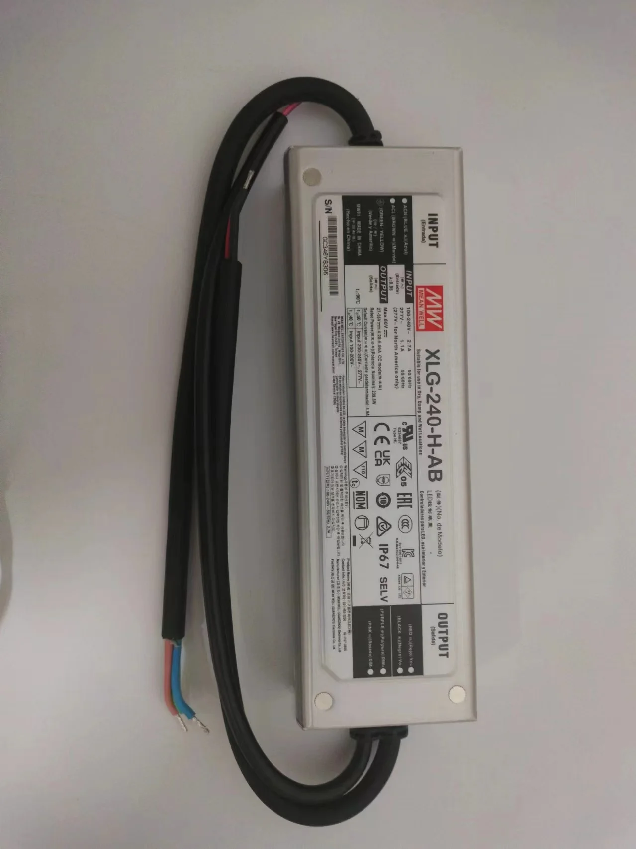 MEANWELL240WConstantPowerModeLEDDriverXLG-240-L-A700mAXLG-240-L-AB700mAXLG-240-M-A1400mAXLG-240-H-A4900mA-AliExpress
