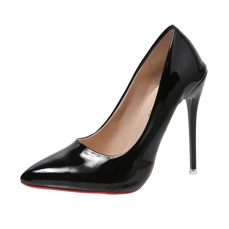 Sexy super hohe ethnische Pumps mit dünnen Absätzen und spitzen Zehen für Büro & Karriere Red Bottom High Heels plus Size Heels 44 45