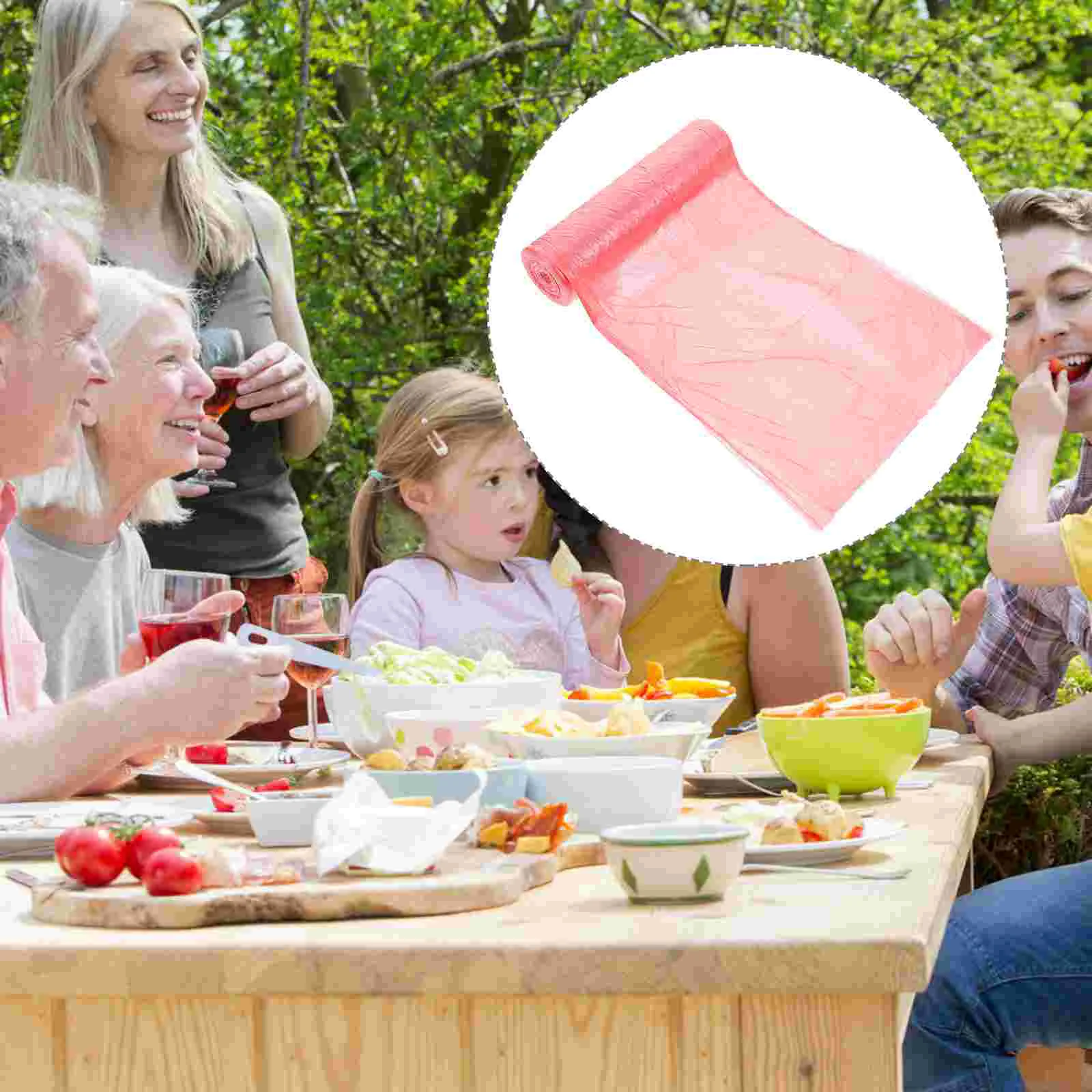 

Plastic Table Covers Thin Film One-time Tablecloths for Party Disposable Dinner