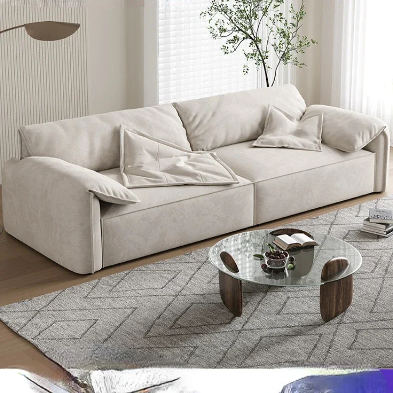 

Minimalist Elephant Ear Technology Fabric Sofa Living Room Light Luxury Sofa