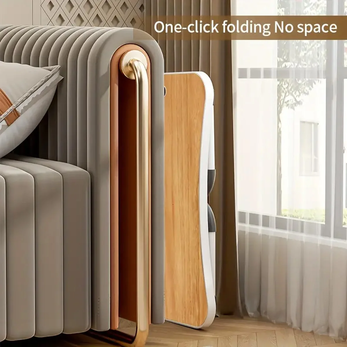 Laptop Desk for Bed Height Adjustable Portable Laptop Bed Table with USB Storage Drawer Cup Holder Foldable Lap Desk Breakfast