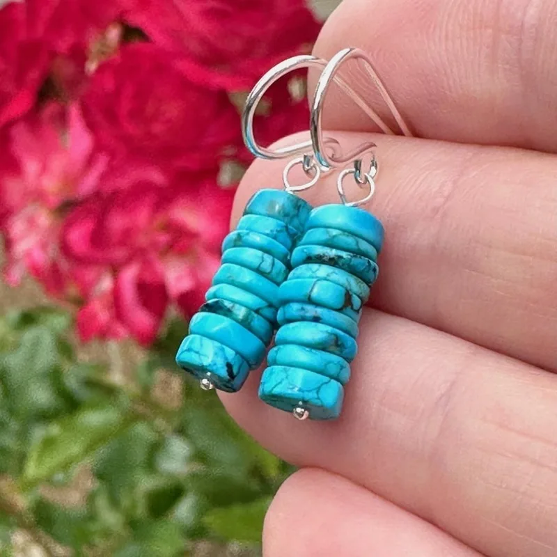 Pendientes turquesa La Bella Durmiente de Arizona