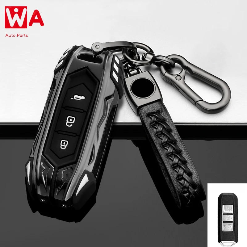 

Zinc Alloy Car Key Case Cover Protect Shell Bag For Baojun 510 730 360 560 RS-5 530 630 For Wuling Hongguang S Car Accessories