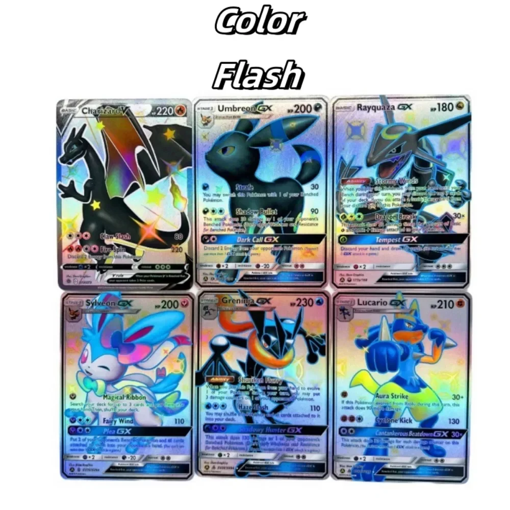 DIY Collection Card Homemade Series Charizard Greninja V 53PCS Refractive Flash Card Anime Peripheral Game Card Holiday Gift