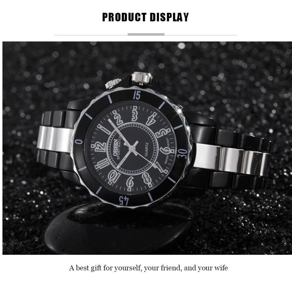 Fashion White Watches Women Sports Watches 7 Multi-color Led Light Quartz Wristwatches Ladies Plastic Watches OHSEN Reloj Mujer