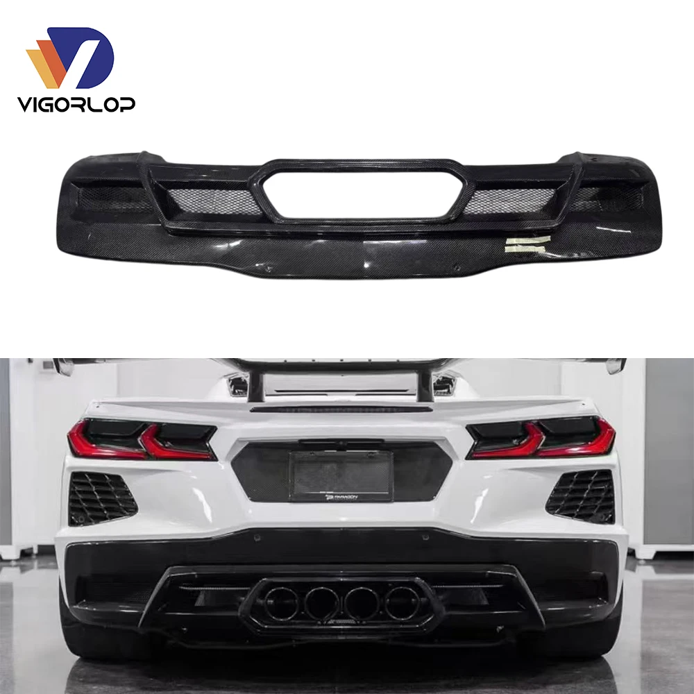 

Автозапчасти, 240 г, 3k, задняя группа из углеродного волокна, задний бампер, автомобильные бамперы, комплект кузова для Chevrolet Corvette C8