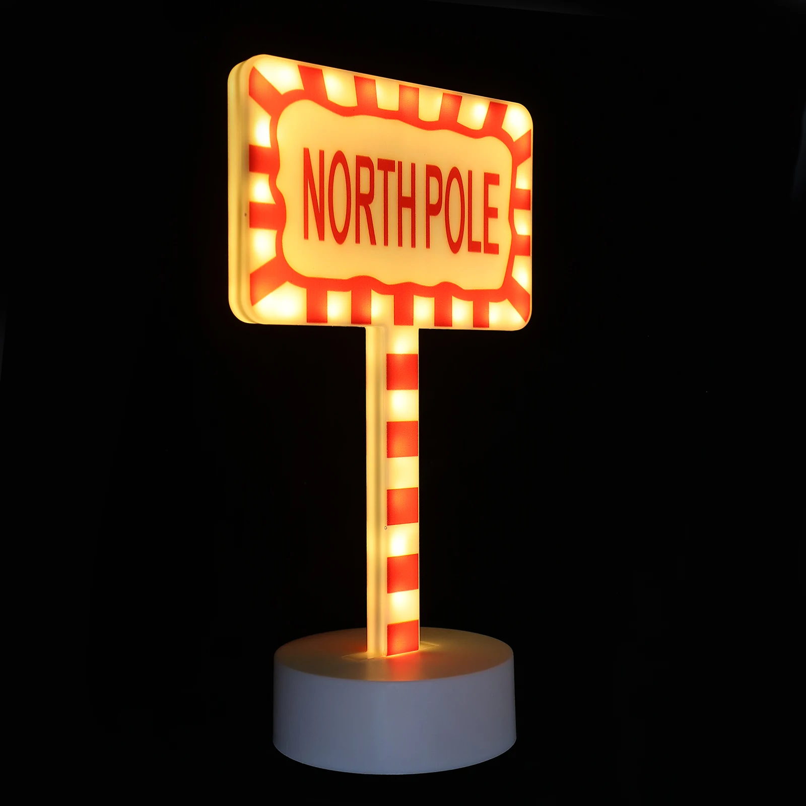 

Christmas LED Night Lamp Signpost North Poles Decorative Street Light for Bedroom Holiday Party Night Lamp
