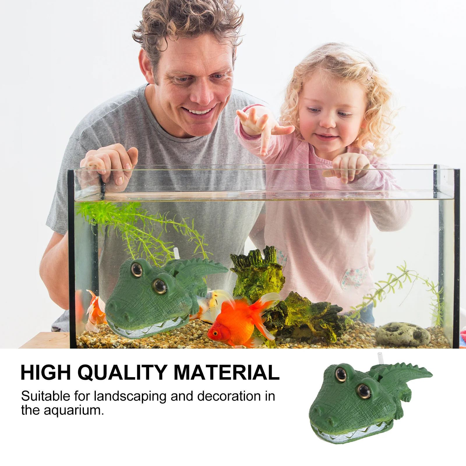 

Resin Crocodile Aquarium Ornament Unique Landscape Decoration Fish Tank Decor Tool Shrimp Shelter Shrimps Shelter