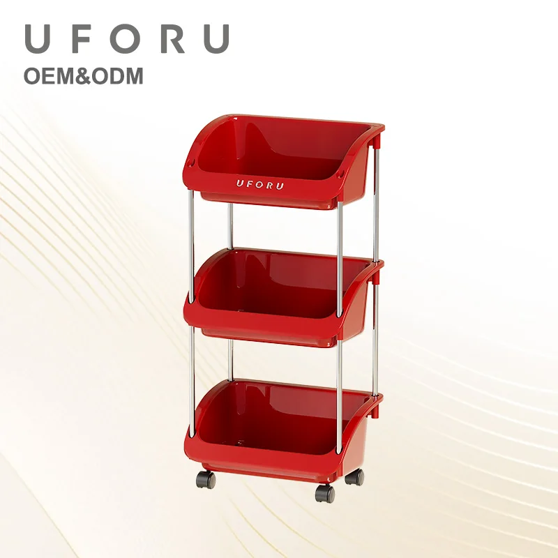 

Многоярусная тележка-органайзер Uforu на колесах, вместительная настольная тумба на колесиках для студенческих рюкзаков, книг и канцелярских принадлежностей