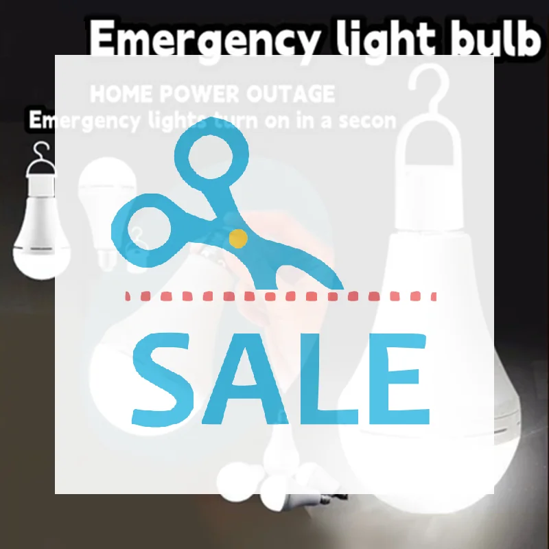 9W 15W Emergency Light Bulb Portable Rechargeable Lighting Bulb With Hook E27 LED Energy-saving Lamps For Camping Night Fishing