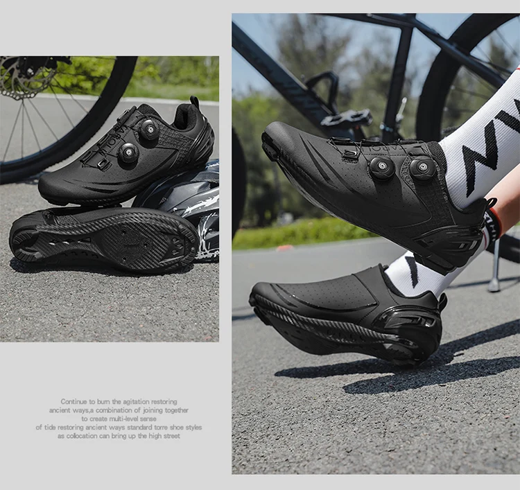 Unisex-Fahrradschuhe, atmungsaktive SPD-Rennradschuhe, professionelle MTB-Mountainbike-Schuhe, locklose Trainings-Fahrradschuhe – Detail 25