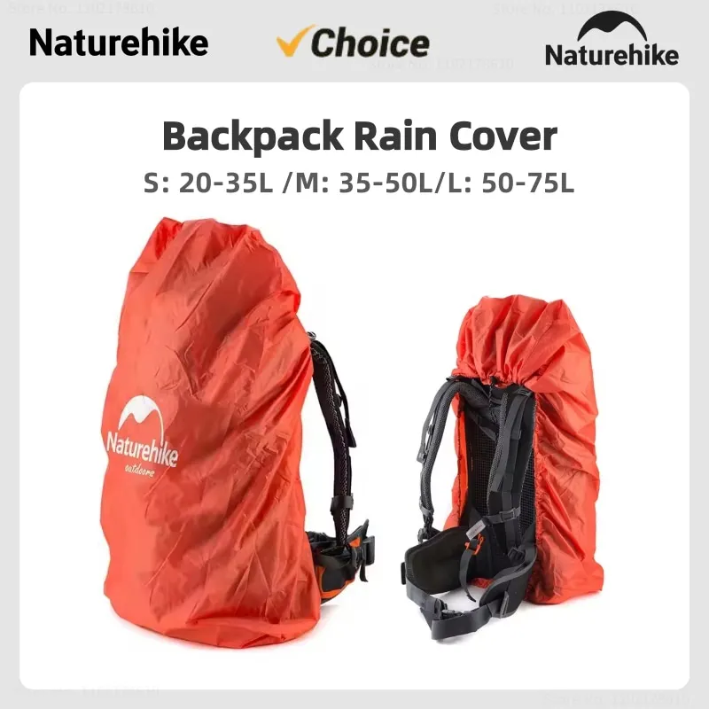 Naturehike Outdoor Mountaineering Backpack Rain Cover 210T Tear Resistant Camping Travel Waterproof and Dustproof Cycling Cover