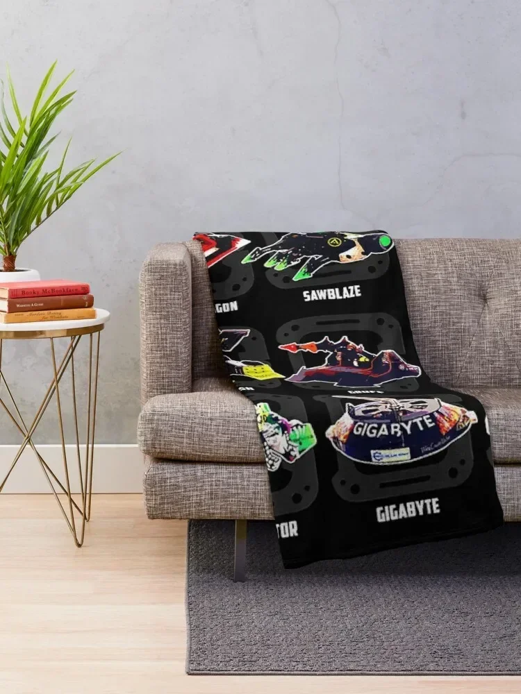 BattleBots Group Robot Photo Box Up Throw Blanket Vintage heavy to sleep Blankets