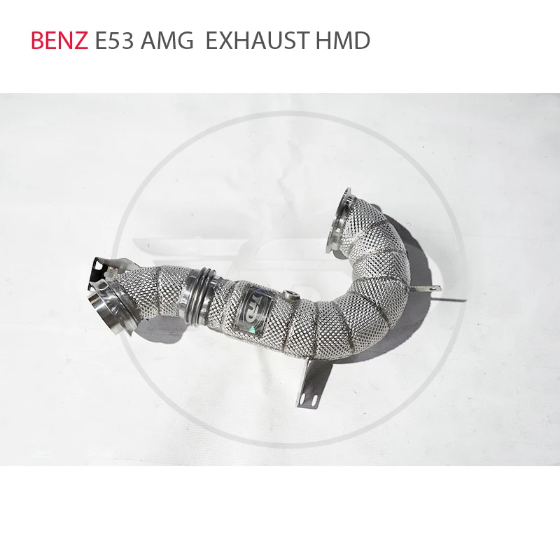 HMD  Car Accessories Exhaust Manifold for Mercedes Benz E53 AMG Muffler With Catalytic Converter Downpipe