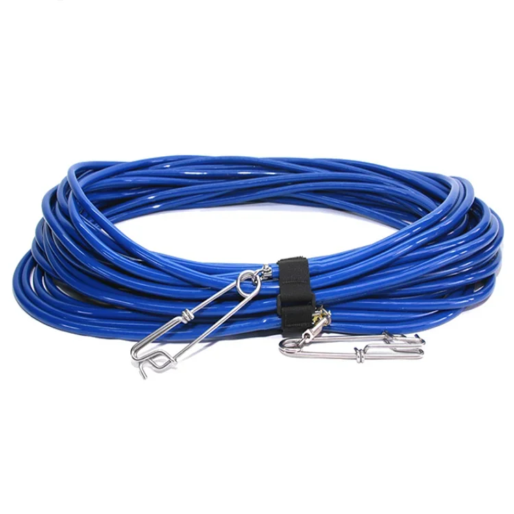 Speer fischen Float line blau 30 Meter Frei tauchen Sicherheits seil rot Float line Pesca Float Line PVC Rohr Dyneema 30 m Float lines – Detail 11