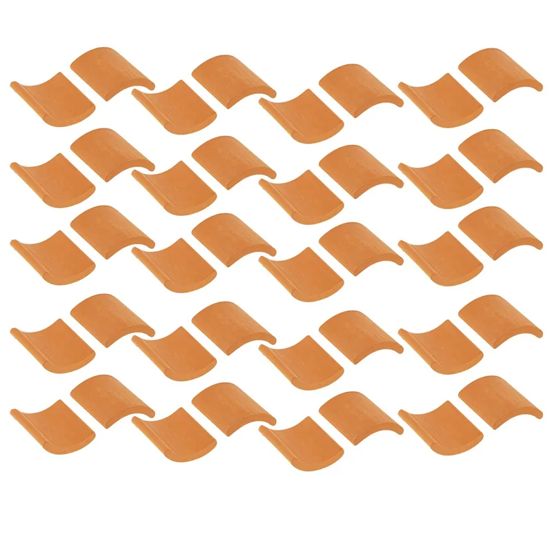 

A04F-600 Pcs Roof Tiles Model Building Set Red Miniature Tiles For DIY Landscape Kitchen Garden Decoration