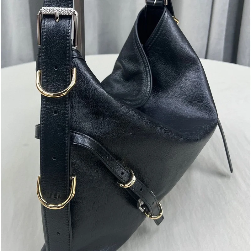 Luxury Brand Women\'s Genuine Leather Single Shoulder Bag Casual Oil Wax Cowhide Crossbody Y2k Handbags For Women Messenger