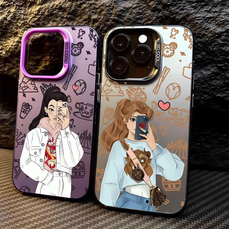 Fashion Disneys Princess Phone Case for Oppo Realme 13 12 11 10 9i 8 8i C65 C63 C55 C53 C35 C33 C20 C21Y C15 C21 Matte Cover