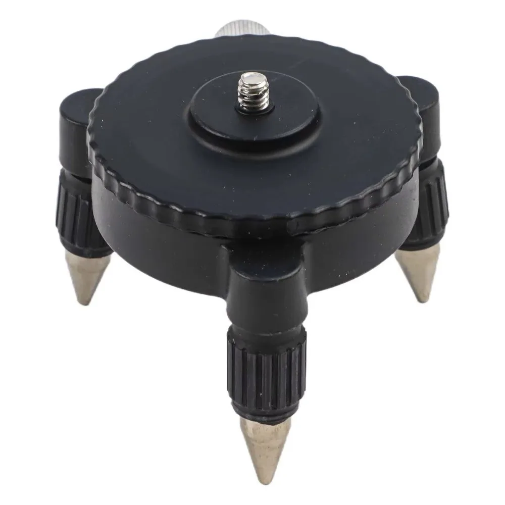 Precision Fine Adjust Level Base 3 Foot Support Screw Mount Tool Stand Universal Fit Rotary Dial Laser Holder Floor Layout