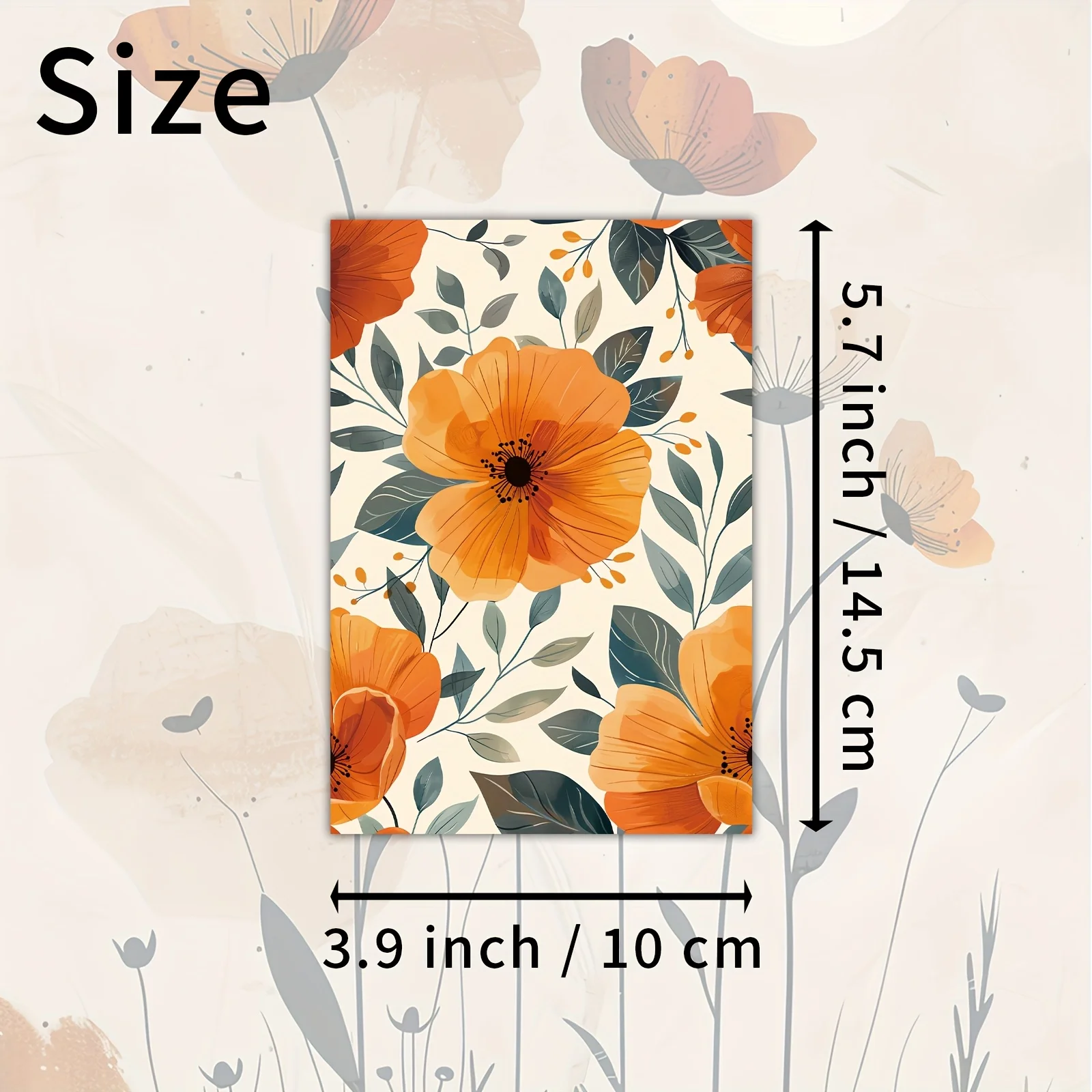 20PCS Flower Series Postcards, Flower Collage Diary Paper, Classic Retro Girl Illustrations, Collectible Decorative Cards