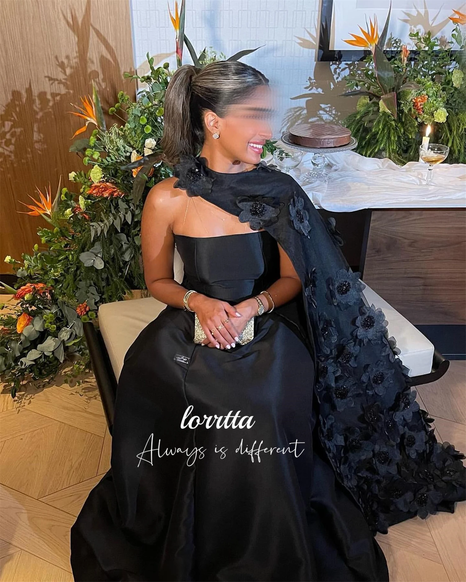 Lorrtta Wedding Party Dress Evening Flower Decoration Formal Occasion for Special Occasions Ball Gowns Customized فساتين سهرة