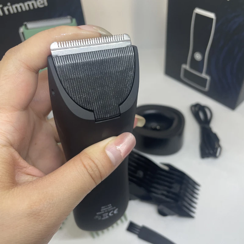 Herren-Körperhaarschneider, Bälle, Rasierer für empfindliche Bereiche, Haarentfernung, Bikini-Trimmer, Leisten- und Körperrasierer, Groomer-Klinge – Detail 2