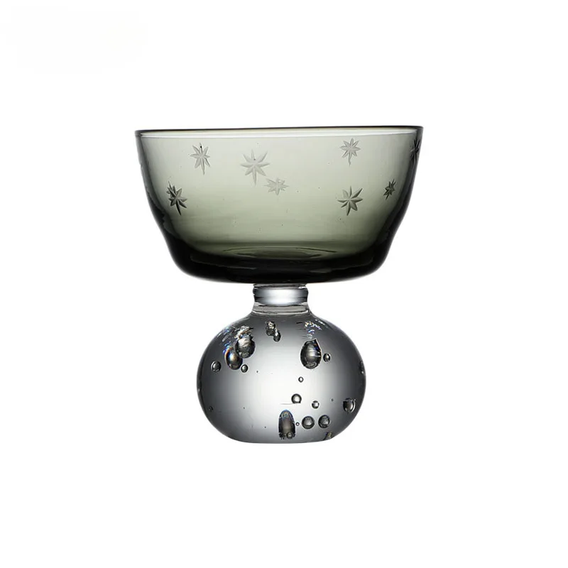 

Grey dwarf glass, I flew to it last night vintage whiskey glass cocktail glass