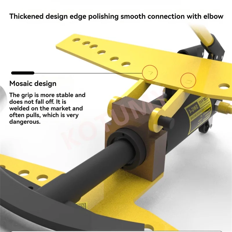 6T Hydraulic Pipe Bender Manual Pipe Bending Machine Galvanized Pipe Iron Tube Steel Pipe Bending Tool for 13-34mm