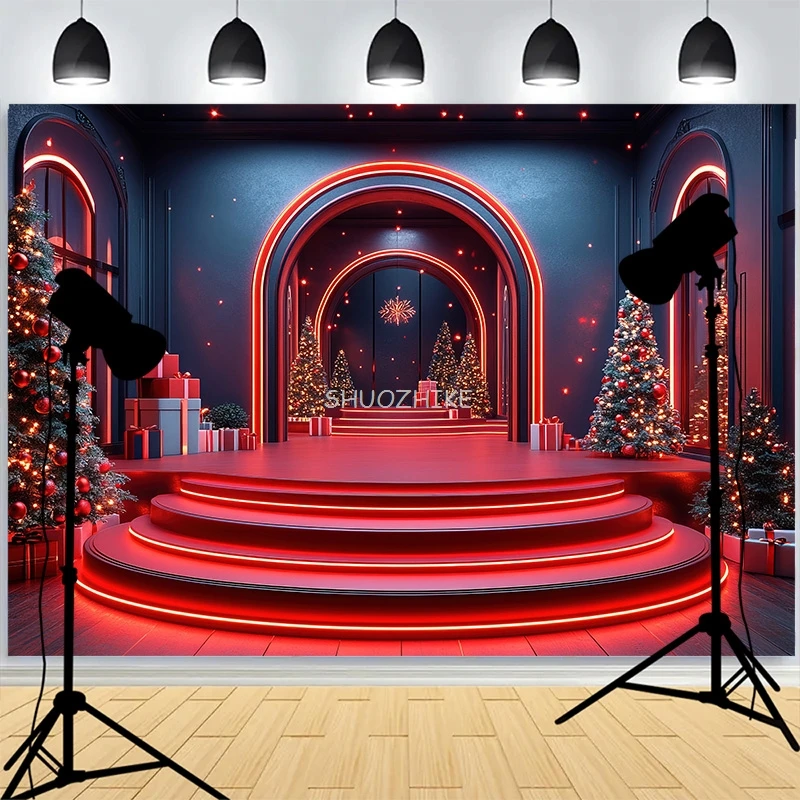 عيد الشكر بوديوم 3d مسكون بخلفية منزل خطوات متوهجة مخيف جدران ملصقات شبح صور خلفيات