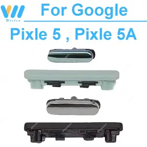 Bilashmart 1set Power Volume Side button Google Pixel 5 Pixel 5A Silent  Sound Control Side keys Replacement Replace Repair Parts
