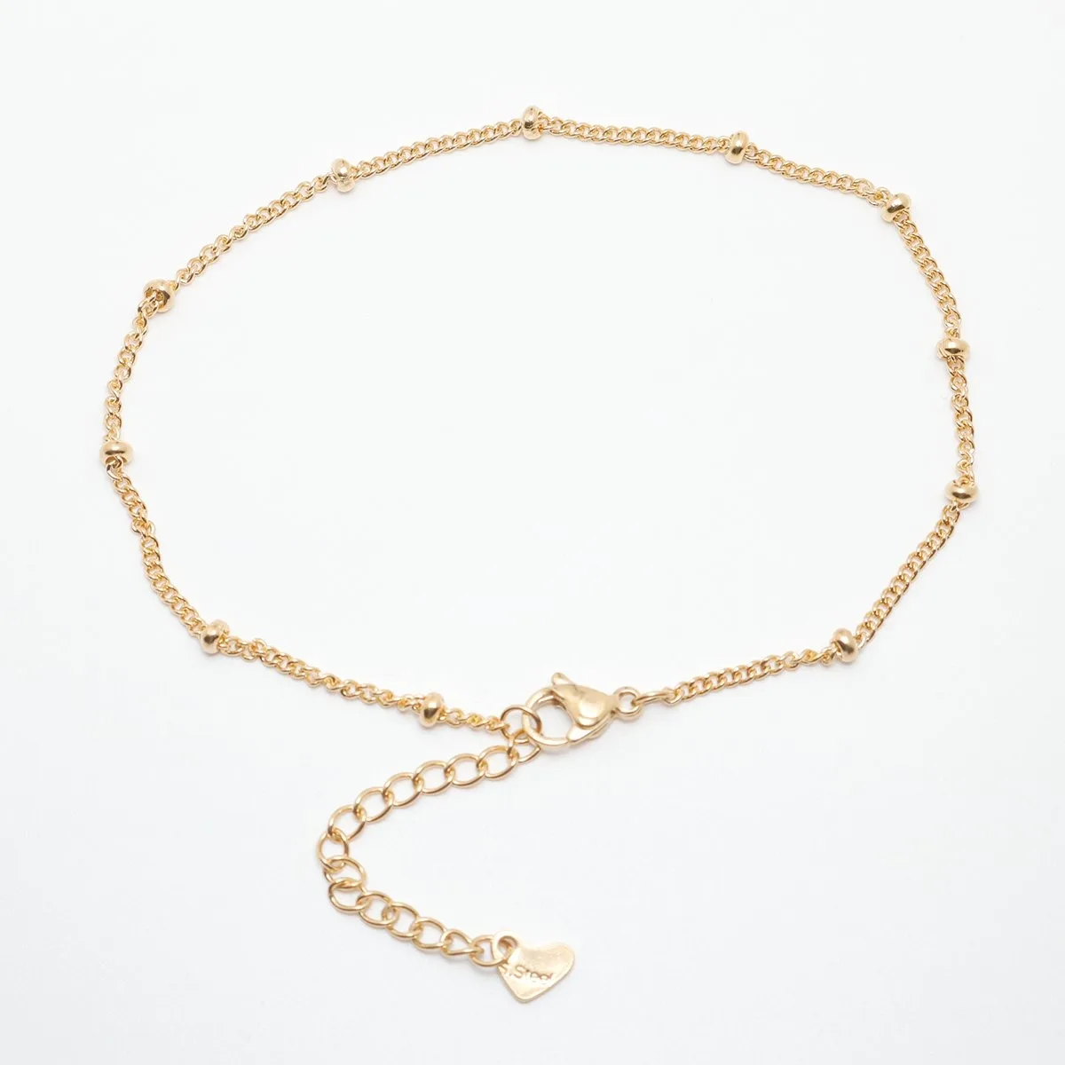 New Trendy Stainless Steel Anklet Gold Color Round Link Chains On Foot Barefoot Sandals Anklet Bracelet Women Summer - detail 7