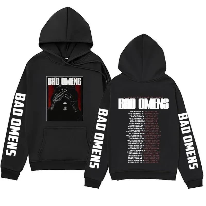 Bad Omens Band Love Killer Hoodies A Tour of The Concrete Jungle Tour 2023 Sweatshirt Men's Women Hip Hop Vintage Fashion Hooded